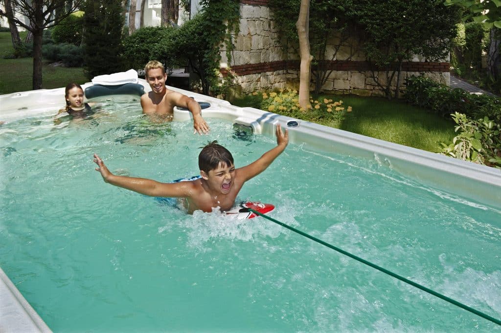 SLP Hydropools Swim Spa 10 1024x682 | St. Lawrence Pools, Hot Tubs, Fitness, Billiards & Patio