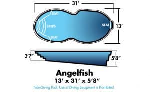 Angelfish 13' x 31' x 5'8"