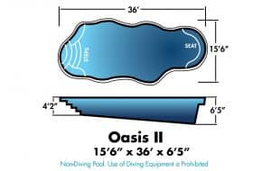 Oasis 2 15'6" x 36' x 6'5"