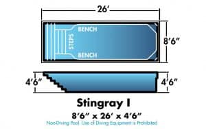 Stingray I 8'6" x 26' x 4'6"