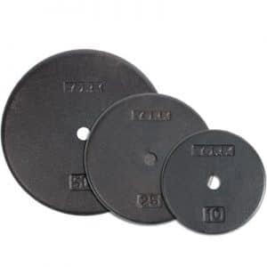 York Barbell 1″ Standard Flat Pro Cast Iron Plate 50lb | St. Lawrence Pools, Hot Tubs, Fitness, Billiards & Patio