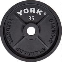 York Barbell 2″ Cast Iron Olympic Weight Plate 35lb