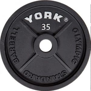 York Barbell 2″ Cast Iron Olympic Weight Plate 35lb