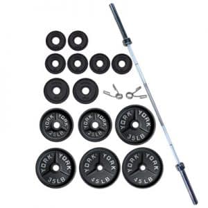 York Barbell Deep Dish Plate Set 300lb