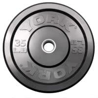 York Barbell Solid Rubber Bumper Plate 35l