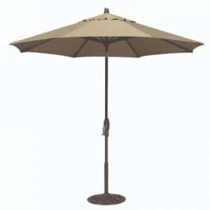 Treasure Garden 9ft Market Umbrella with Heather Beige Fabric | St. Lawrence Pools