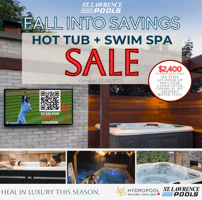 hot tub sale, st.llawrence pools